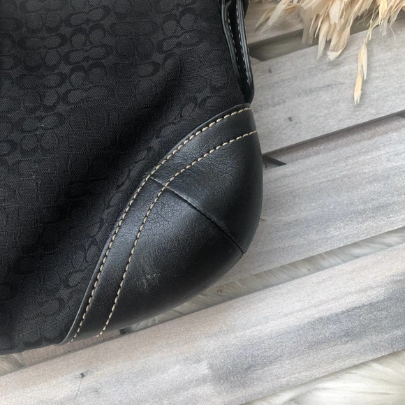 Vintage Y2K Coach Signature Black Soho Boho Purse Bag - Picture 6 of 10